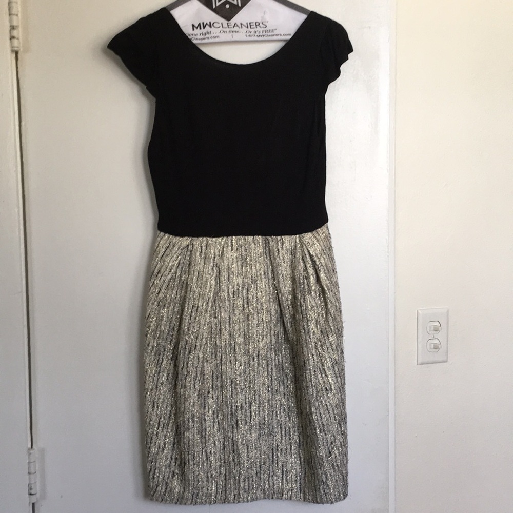 Girls night out fit and flare tweed sparkle